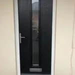 Composite door in black - Newark