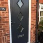 Composite door in anthrcite grey - Tolleron