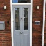 Composite door in bespoke grey - Beeston