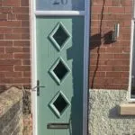 Composite door in chartwell green - Tollerton